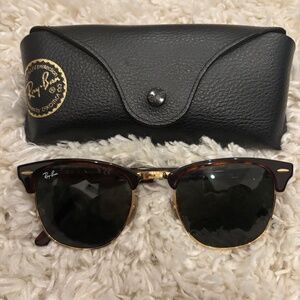 Ray Ban Tortoise ClubMaster Sunglasses